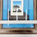 Original Signed & Numbered Wood Block Engraving Print of Tree and Cityscape