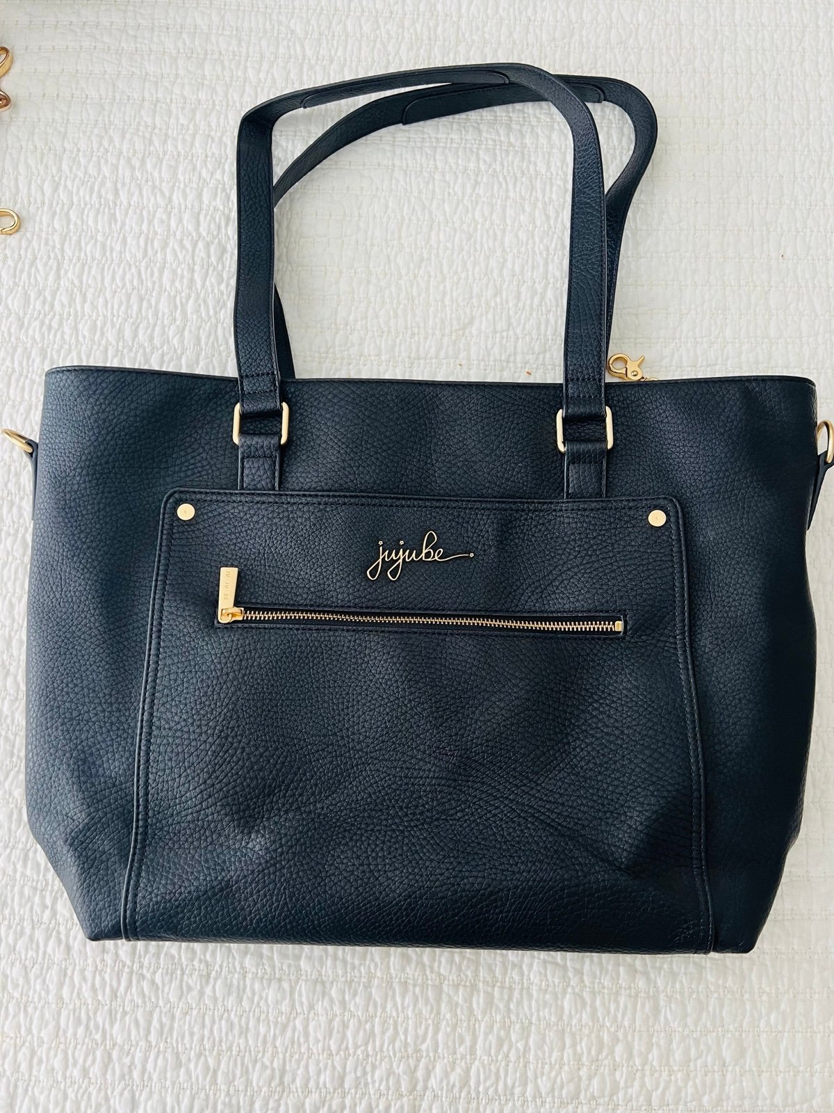 Ju-Ju-Be Ever Collection Everyday Tote | Diaper Bag | Black/Noir | VGUC
