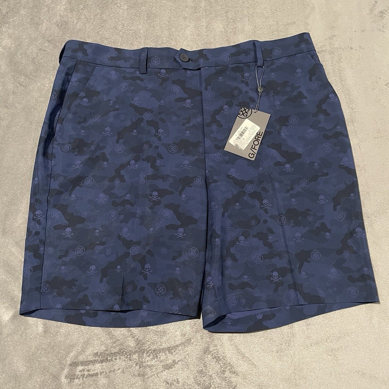 G/FORE Shorts Mens 38 Blue Camo Skulls Maverick Hybrid Golf NEW