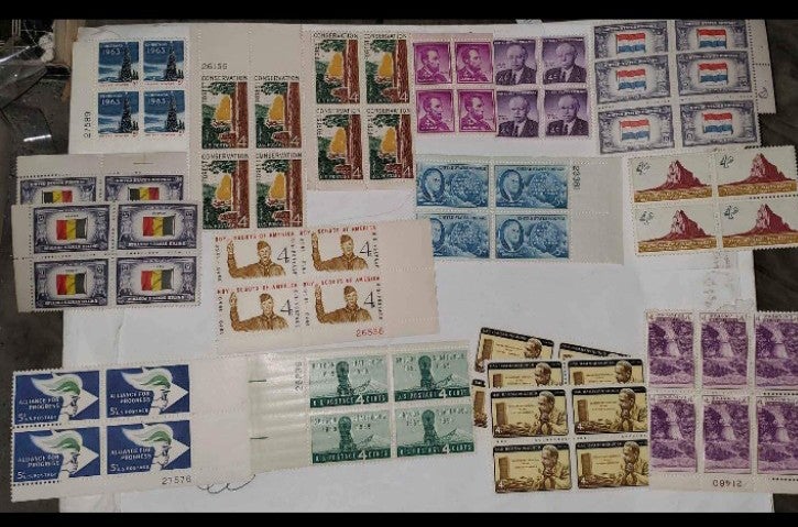 Plate blocks of Stamps