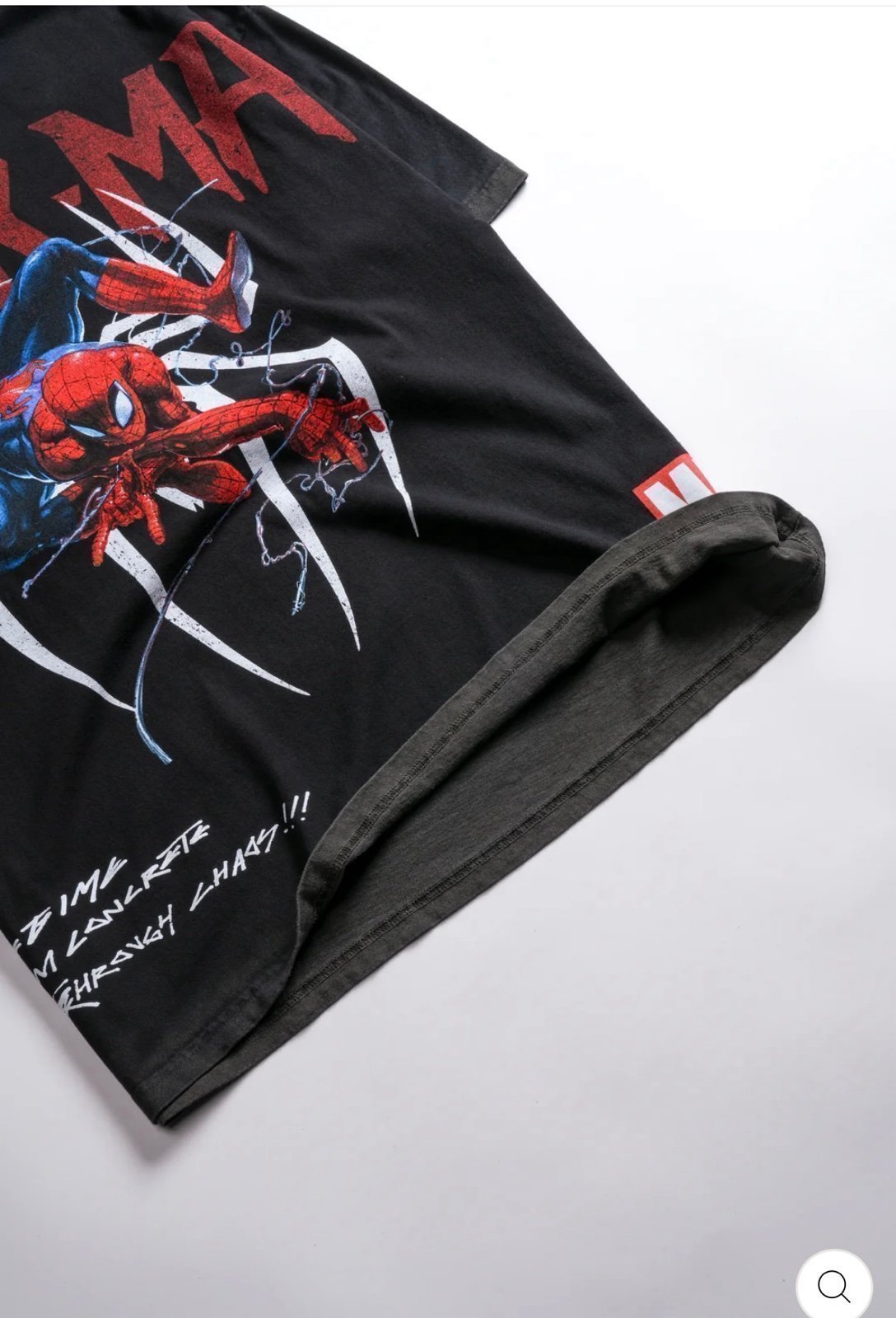 CIVIL REGIME X DARC SPORT X MARVEL SPIDERMAN “SPIDERMAN WEBS” SHIRT - MEDIUM