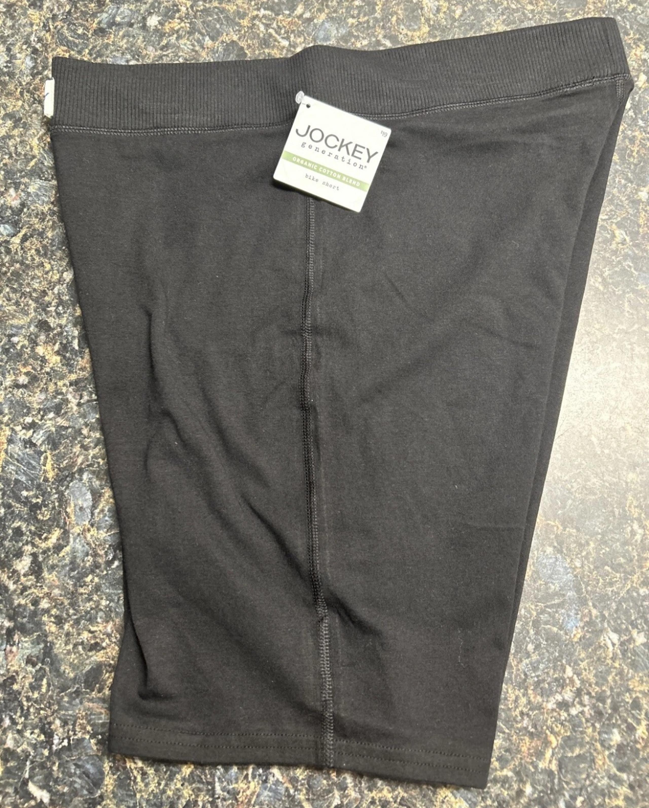 Jockey Generation Organic Cotton, Women Bike Short, Black, Small, NWT