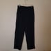 Pleat Plush Black Pants