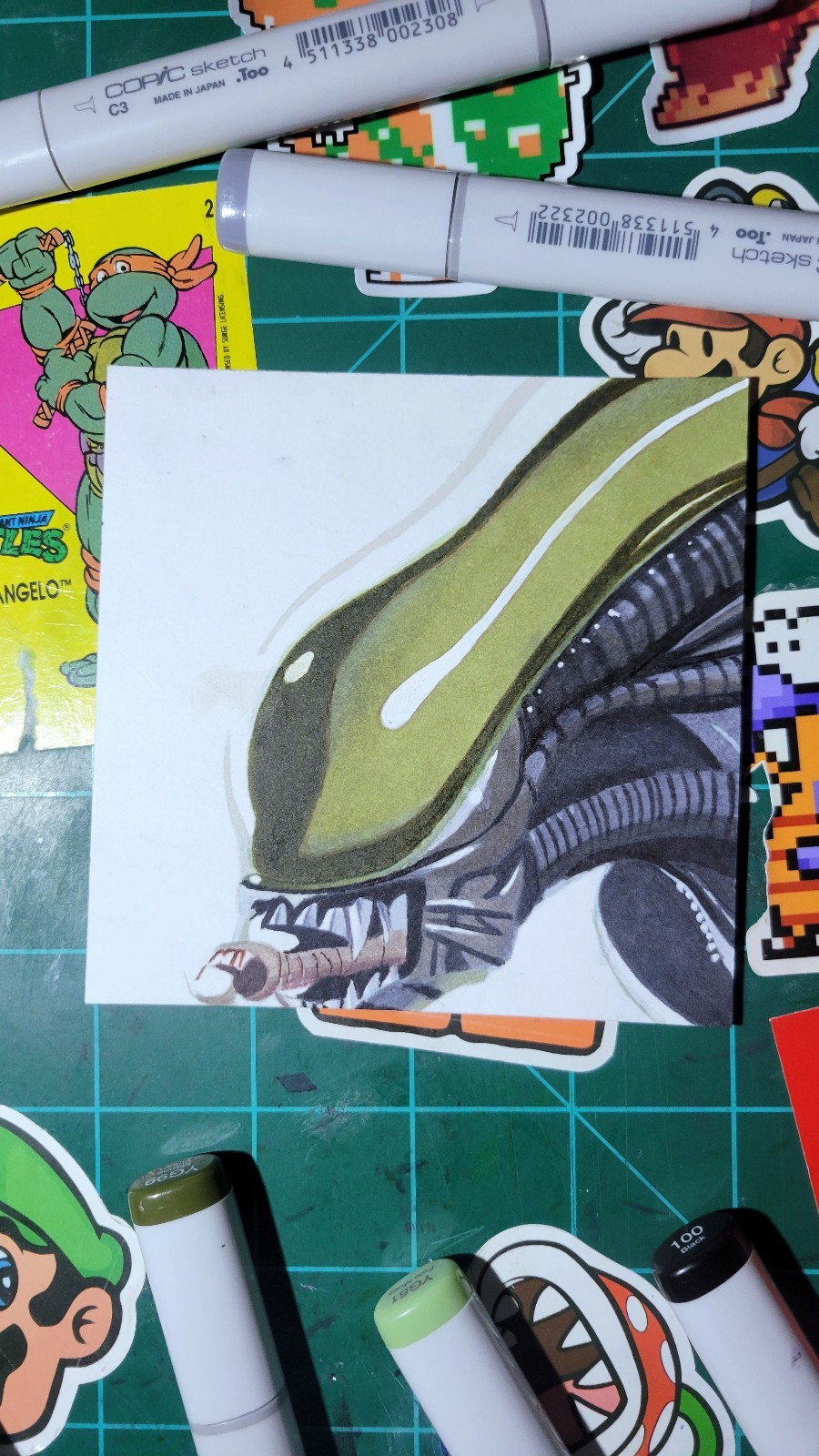 Xenomorph Drawing.