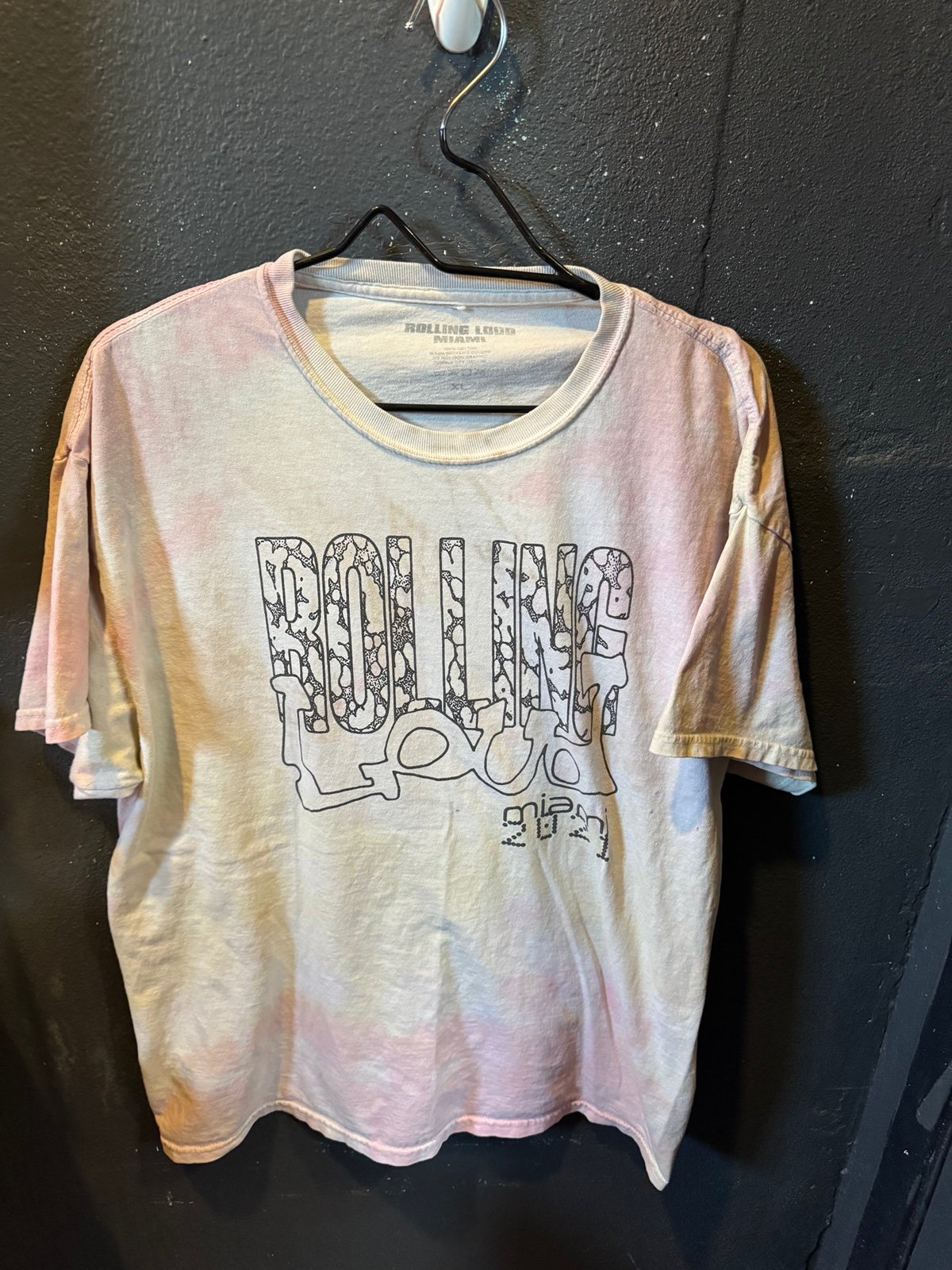 Rolling Loud Miami 2021 Tour Short Sleeve T-Shirt Size XL