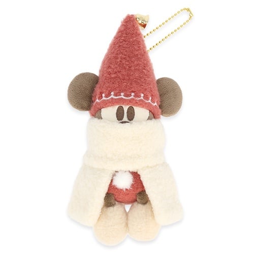 Tokyo Disney Resort Christmas 2025 Lil RingRing Mickey Mouse Plush Keychain Red