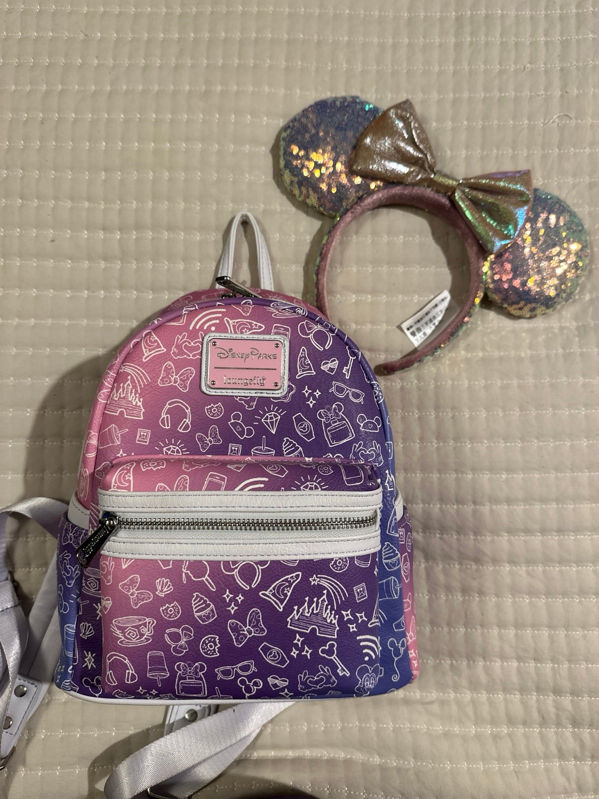 Disney Parks Icon Ombré Loungefly and Sequin Ears