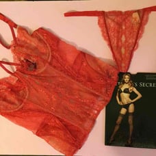 170 VS DESIGNER 36C CORSET BUSTIER RED