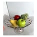 Bowl Fruit Compote Red Teardrop Indiana Class Pedestal Scalloped Edge Fruit