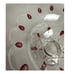 Bowl Fruit Compote Red Teardrop Indiana Class Pedestal Scalloped Edge Fruit