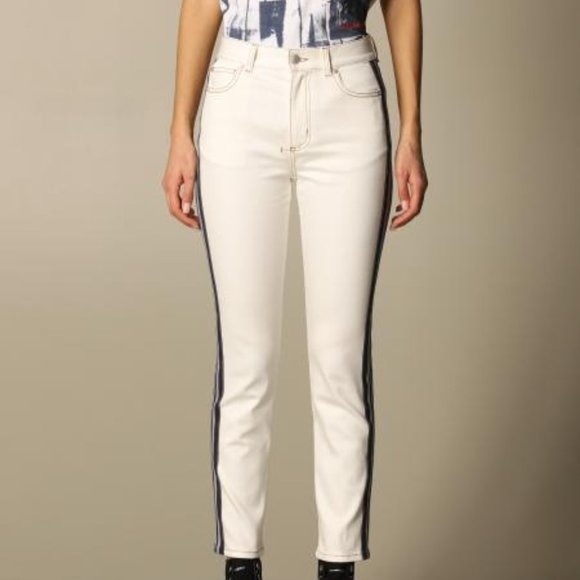 Alexander McQueen jeans with striped bands size 26