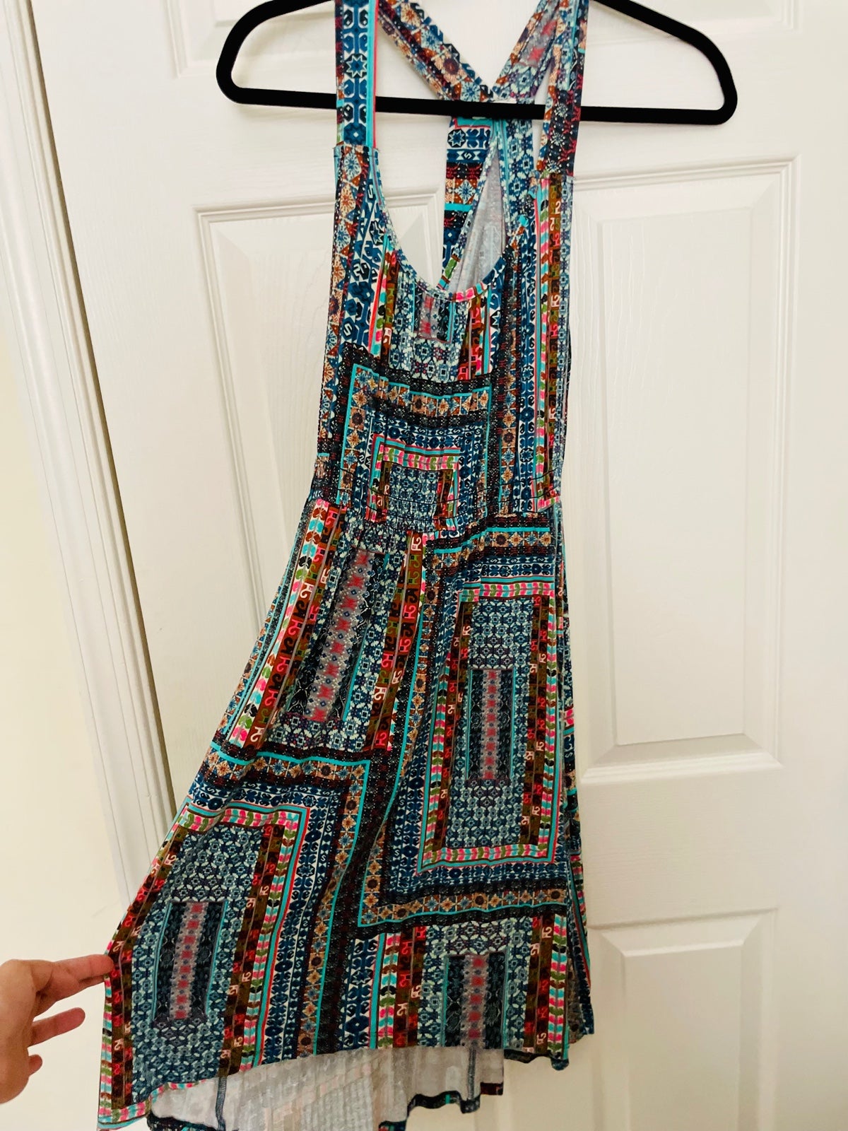 Anthropologie patchwork print dresses