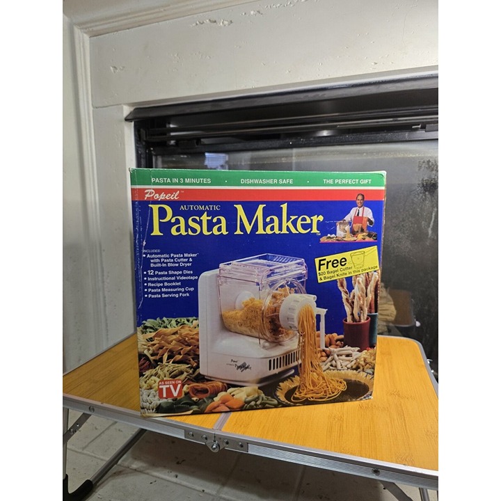 Popeil Automatic Electric Pasta Maker 11 Dies New Open Box Vintage 1993