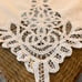 Vintage White Cotton Tablecloth Battenburg Lace Dinner Party Wedding 66 x 102