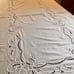 Vintage White Cotton Tablecloth Battenburg Lace Dinner Party Wedding 66 x 102