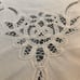 Vintage White Cotton Tablecloth Battenburg Lace Dinner Party Wedding 66 x 102