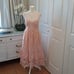 Club Monaco Womens Nanhah Light Peach Lace Midi Spaghetti Strap Party Dress S-2