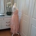 Club Monaco Womens Nanhah Light Peach Lace Midi Spaghetti Strap Party Dress S-2