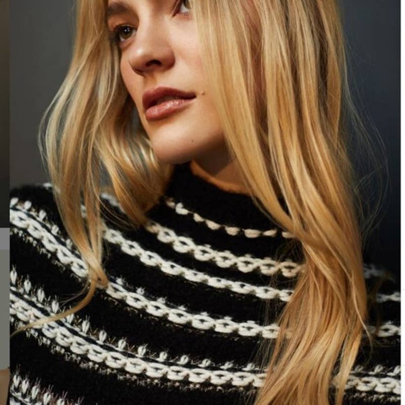 Line The Label Jamie women Long sleeve onyx Sweater medium