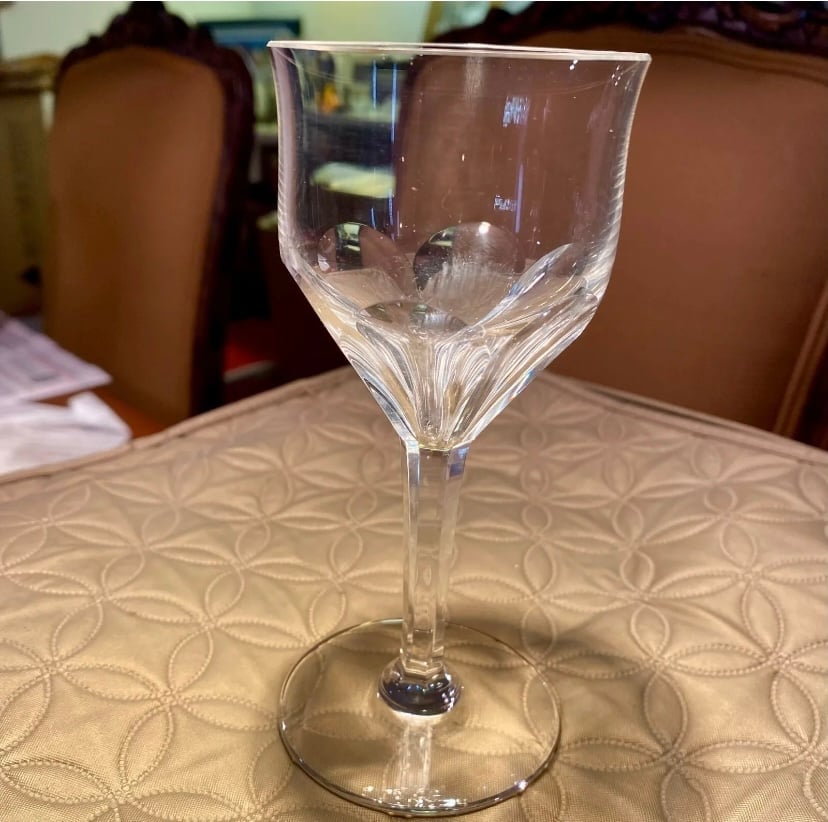 Vintage Unbranded Crystal Drinkware Glasses (SET OF 10)