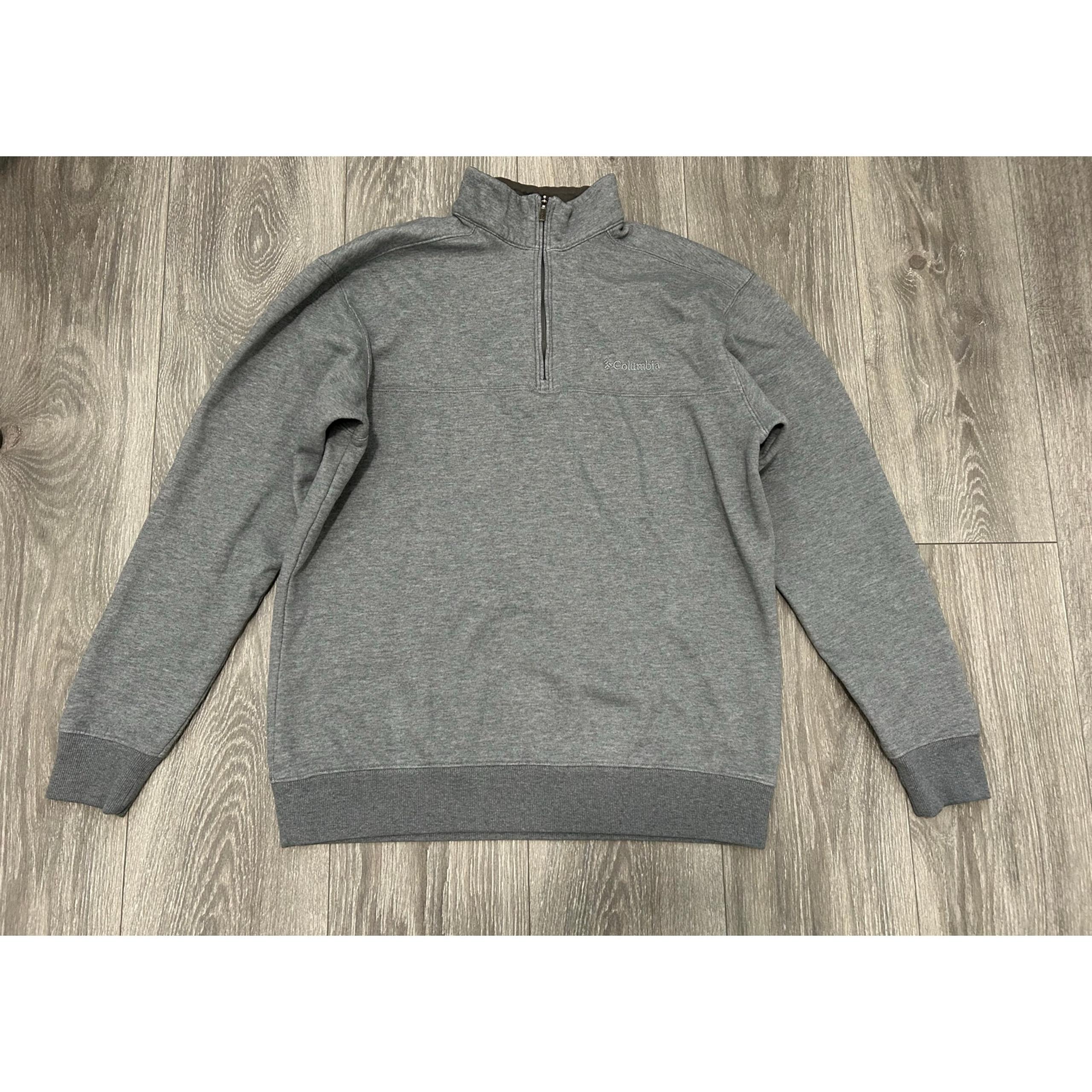 Columbia Women's Gray 1/4 Zip Pullover Sweatshirt - Medium
