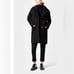 The Arrivals Finn Cocoon coat size Small black women wool coat luxury high end