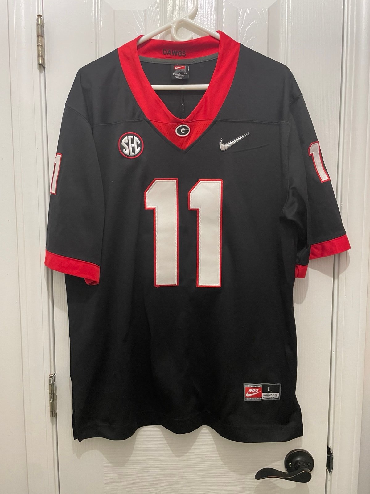 Jake Fromm University Georgia Bulldogs Jersey SEWN football NIKE Men Size Large
