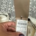 NWT Massimo Dutti Off White One Piece Open Back Swimsuit Size Large
