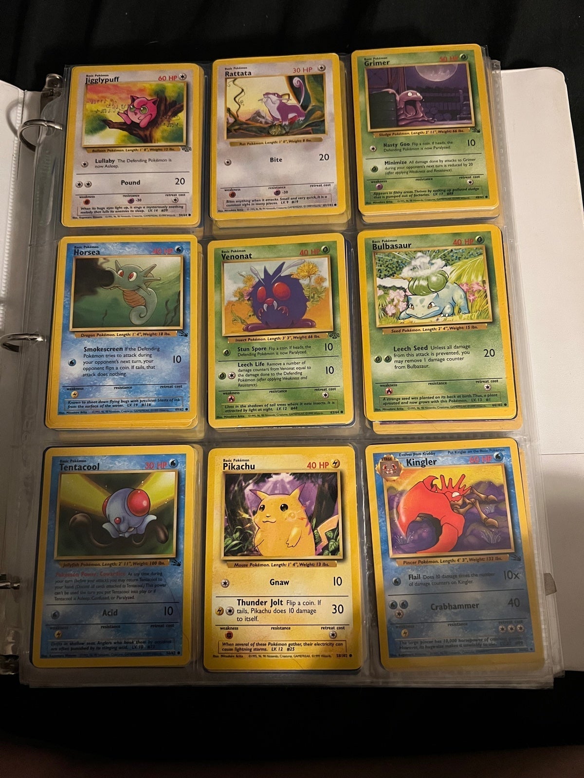 1999 Pokemon cards