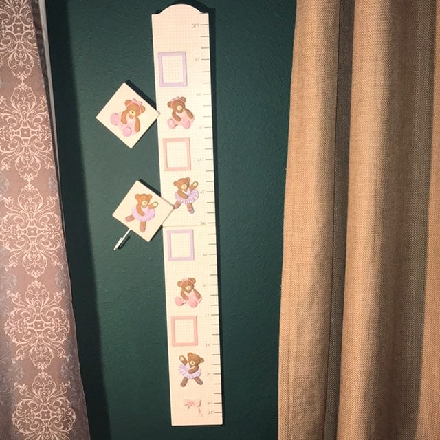 Dancing Bear Wood Girl’s Growth Chart