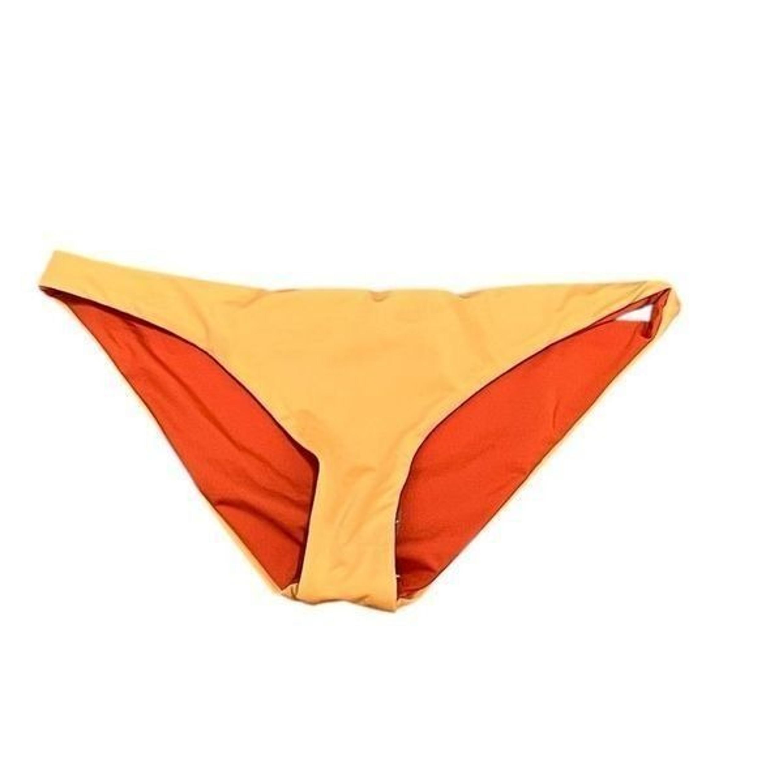 Hurley Women’s Orange Reversible Swim Bottoms, Size M