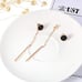 Long bar dangling earrings women