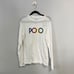 New Polo Ralph Lauren Men’s Spelled Out Logo Long Sleeves White Tee Size S