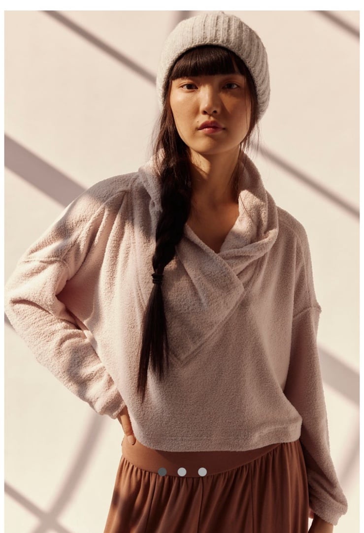 NWT Free People Pluma Pullover FP Movement Terry Top SMALL