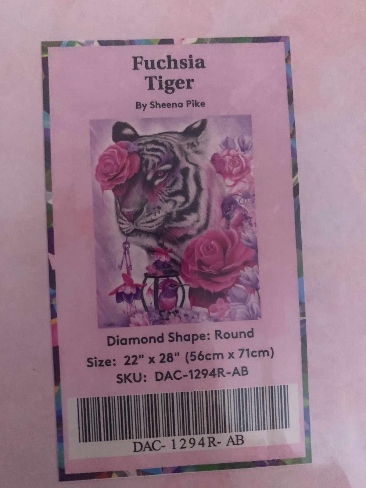 Diamond art club/Fuchsia Tiger by Sheena Pike/Still sealed