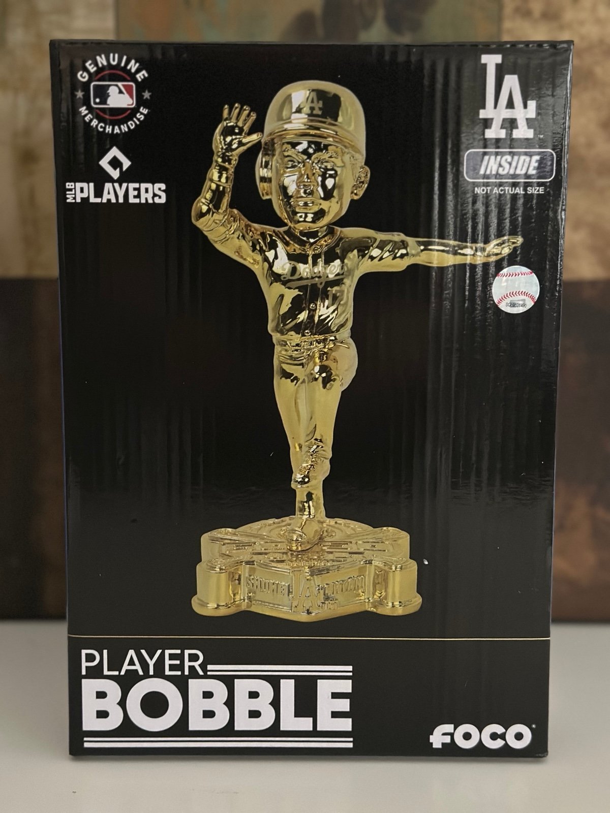 Shohei Ohtani LA Dodgers 50/50 Home Runs & Stolen Base Gold Bobblehead FOCO NEW