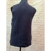 Ann Taylor laser cut sleeveless blouse navy blue size medium