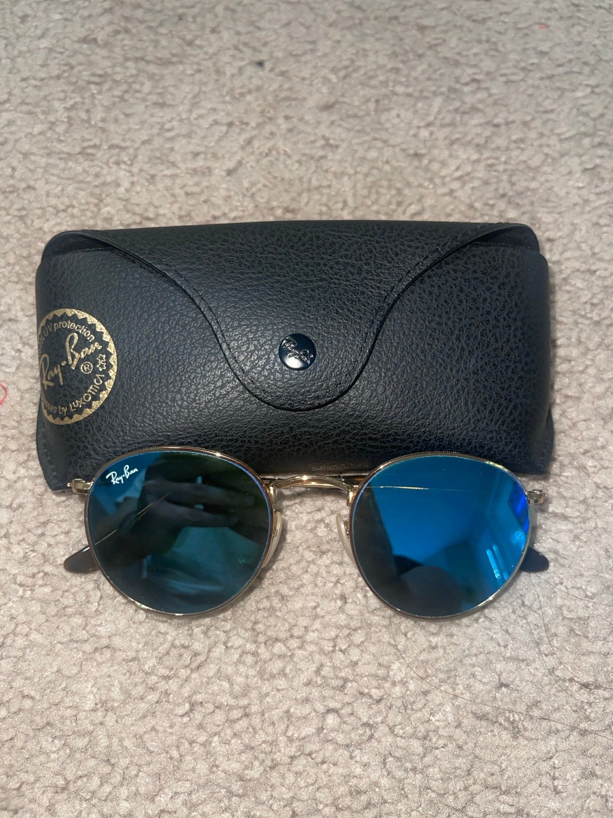 Ray-Ban RB3447 Round Metal Sunglasses