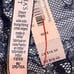 NWT VICTORIA'S SECRET Wide Side Thong Sz M Blue Silver Metallic Lace