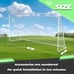 ⭐Soccer Goal 12'x6 Set of 2 Portable Soccer Net for Backyard w/Frame & Bag White
