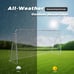 ⭐Soccer Goal 12'x6 Set of 2 Portable Soccer Net for Backyard w/Frame & Bag White