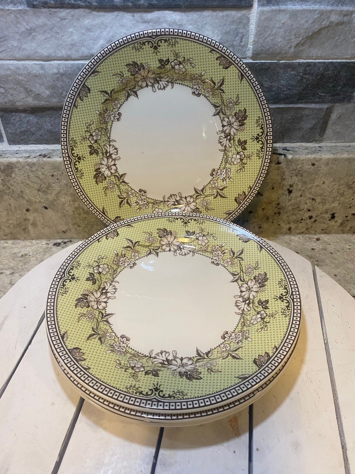 2005 Spode Thomas Kinkade Cottage Plates Collection of 4 8” Plates