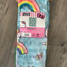 Hello Kitty rainbow throw blanket