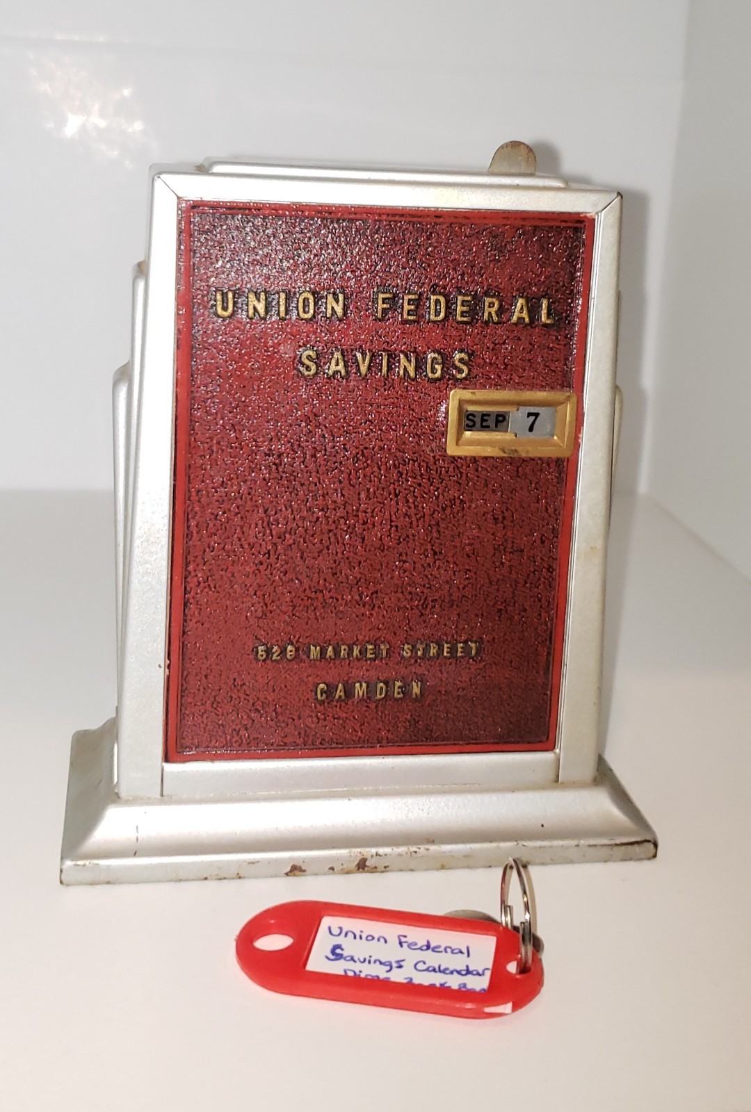 (#BB103) Vintage Union Federal Savings DIME Calendar Book Bank Camden, New Jerse