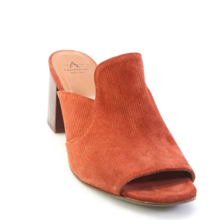 Aquatalia orange leather shoes
