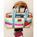 COACH 10025 Hampton Watercolor Striped Small Tote W/Wallet