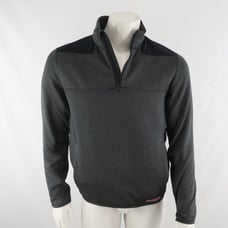 Vineyard Vines Men's 1/4 Zip Pull Over Sweater Size XS Gray/Black