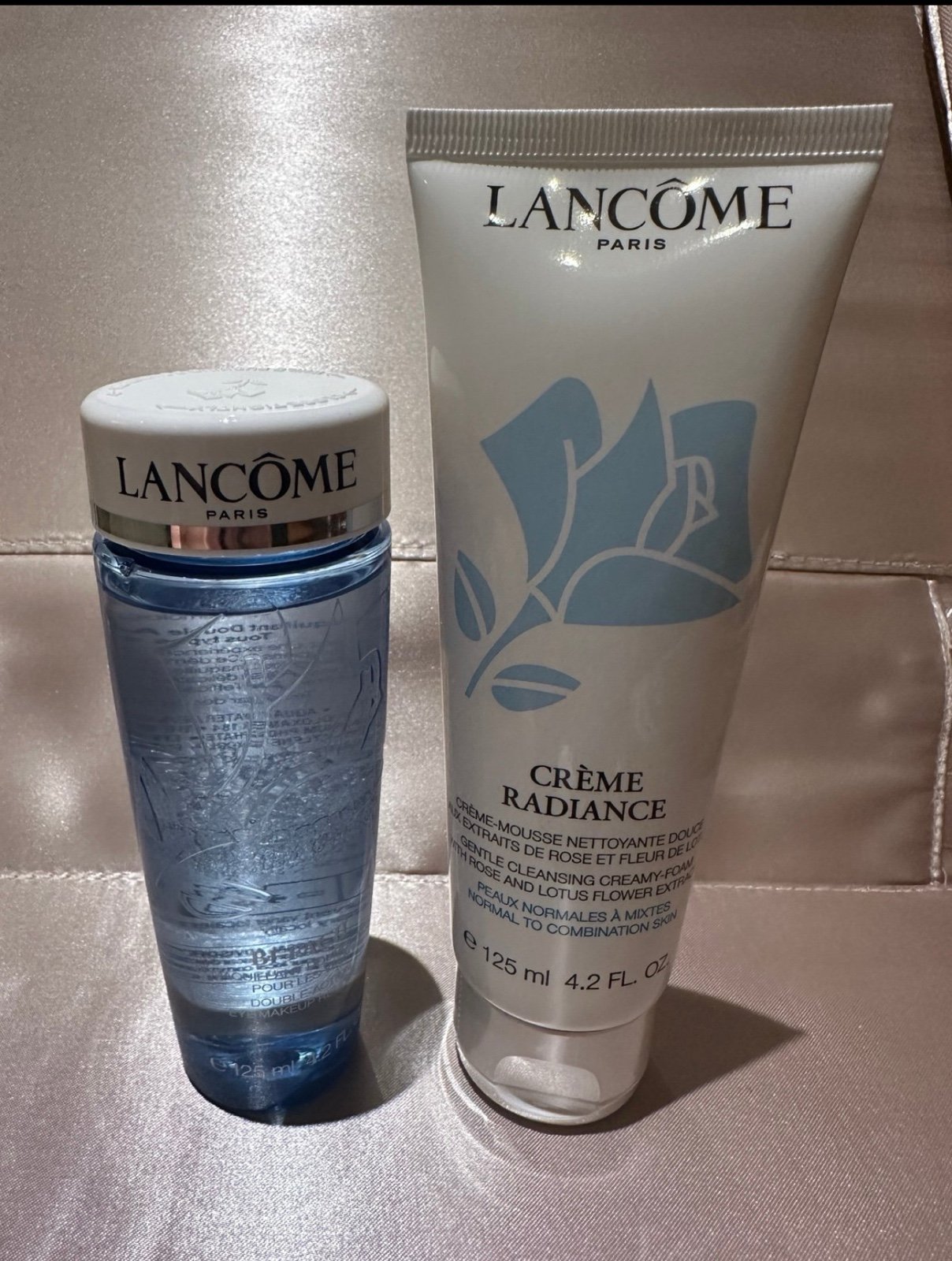 Set of Lancôme face wash and make up remover