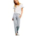 By Anthropologie striped linen cropped pants
