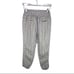 By Anthropologie striped linen cropped pants